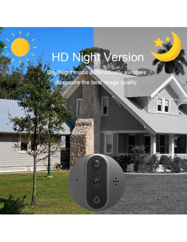 Cámara de Timbre de Video ANJIELO SMART WiFi 720p con Visión Nocturna