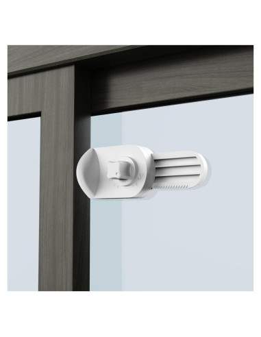 Cerradura Deslizante Ajustable PUGED para Puerta y Ventana Blanca