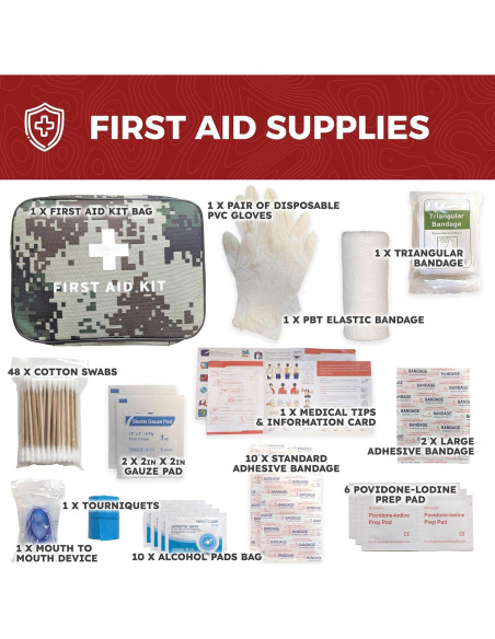 Mochila de Supervivencia Sirius Survival 50L - Kit de Emergencia 72 Horas