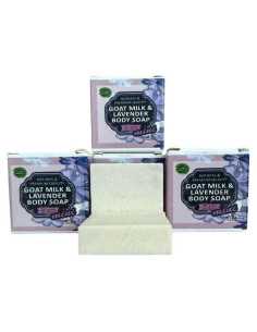 Set de 4 Jabones Naturales Hechos a Mano Hamid - Leche de Cabra y Lavanda