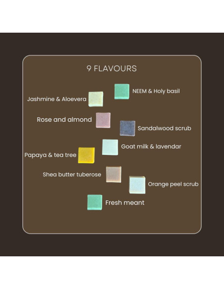 Set de 4 Jabones Naturales Hechos a Mano Hamid - Leche de Cabra y Lavanda