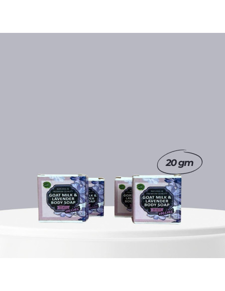Set de 4 Jabones Naturales Hechos a Mano Hamid - Leche de Cabra y Lavanda