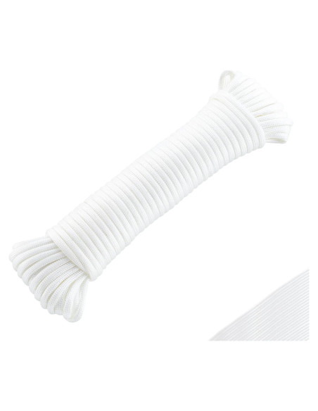 Cuerda de Nylon Paracord TOWSWELL 15.24m 4mm Blanca