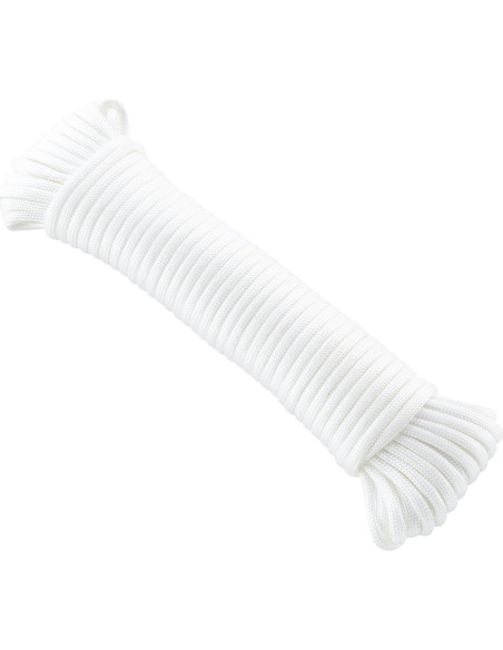 Cuerda de Nylon Paracord TOWSWELL 15.24m 4mm Blanca