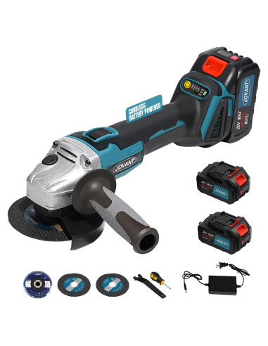 Molinete de Ángulo Inalámbrico JOVANT 20V 8500RPM 4" y 4-1/2"