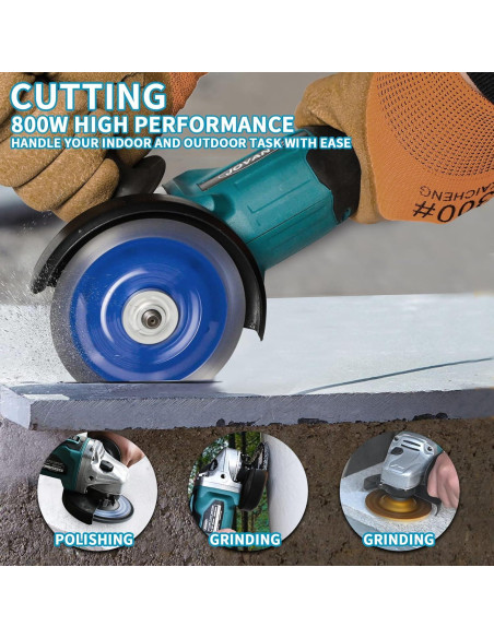 Molinete de Ángulo Inalámbrico JOVANT 20V 8500RPM 4" y 4-1/2"