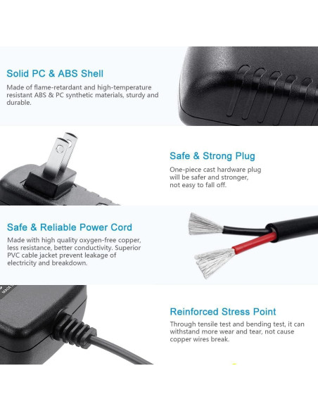 Adaptador AC/DC BestCH 12V para Taladro Inalámbrico Black & Decker