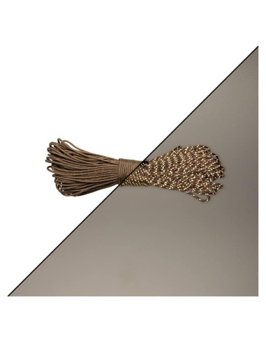 Cuerda Paracord Reflectante Fluorescente 1.75mm 19.81m Marrón