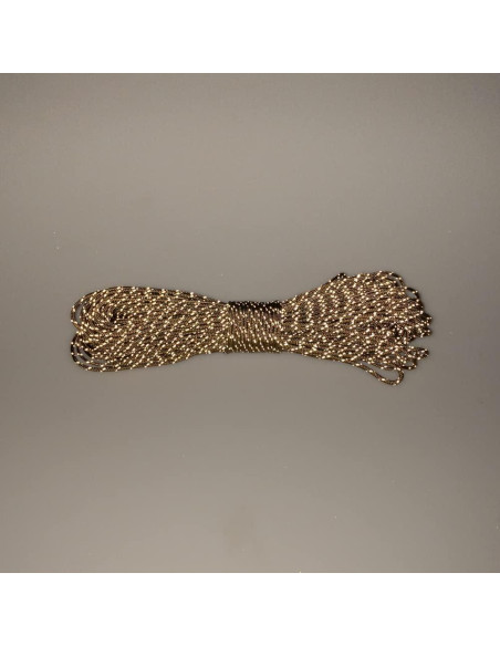 Cuerda Paracord Reflectante Fluorescente 1.75mm 19.81m Marrón