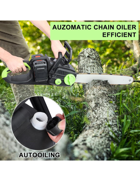 Motosierra Eléctrica Inalámbrica ZTGD 40.64 cm 1800W con Baterías