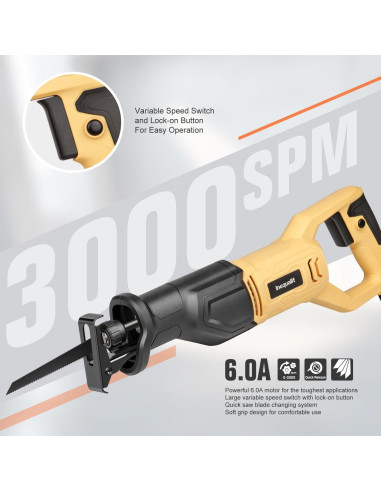 Sierra Recíproca Eléctrica Inequalit 6A 3000SPM 11.4cm