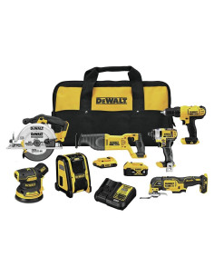 Kit de Taladro Inalámbrico DEWALT 20V MAX 7 Herramientas
