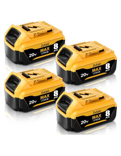 Batería de Reemplazo Dewalt 20V 6000mAh Amarillo DCB206