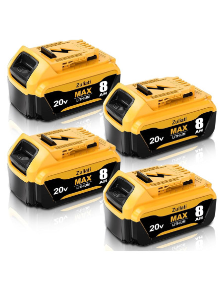 Batería de Reemplazo Dewalt 20V 6000mAh Amarillo DCB206