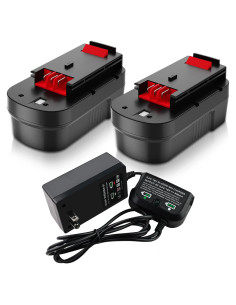 2 Baterías 4500mAh HPB18 y Cargador Black and Decker 18V