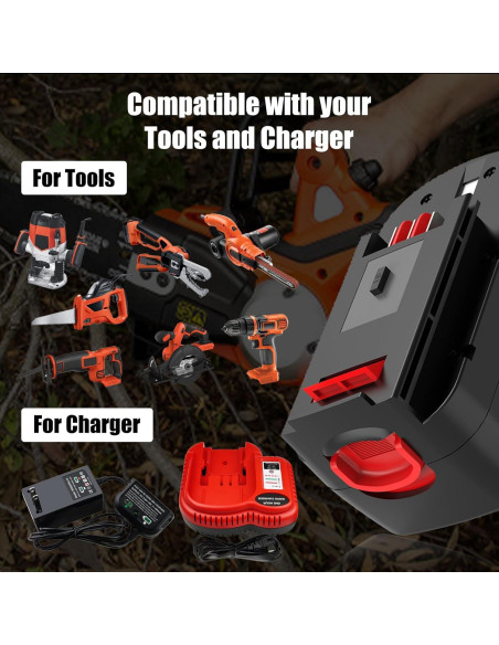 2 Baterías 4500mAh HPB18 y Cargador Black and Decker 18V