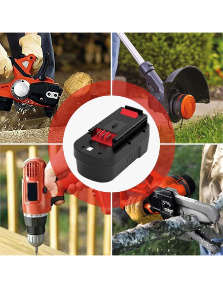 2 Baterías 4500mAh HPB18 y Cargador Black and Decker 18V