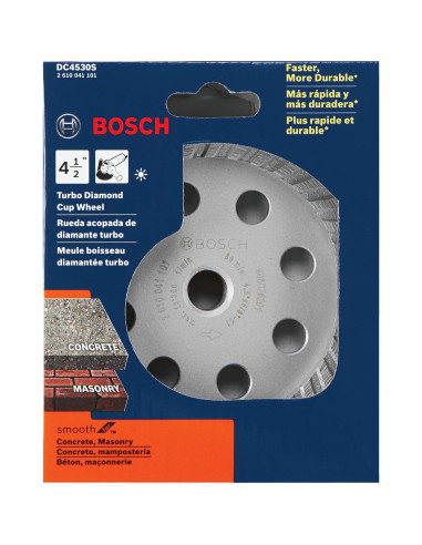 Rueda de Copa de Diamante Turbo Bosch DC4530S 115mm