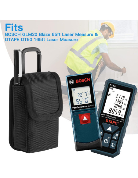Funda de Medidor Láser Homakover 1680D para Bosch GLM20 y DT50