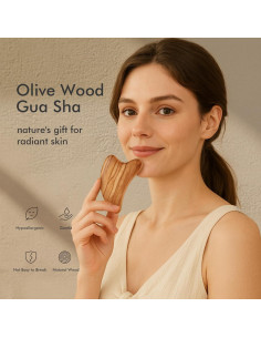 Gua Sha Facial CHOSIN de Madera de Olivo - Masaje Antienvejecimiento 2