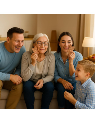 Gua Sha Facial CHOSIN de Madera de Olivo - Masaje Antienvejecimiento