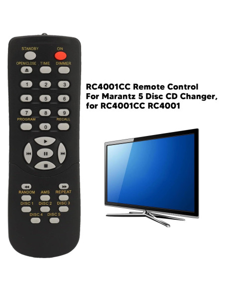 Control Remoto Reemplazo Marantz RC4001CC para CD 5 Discos