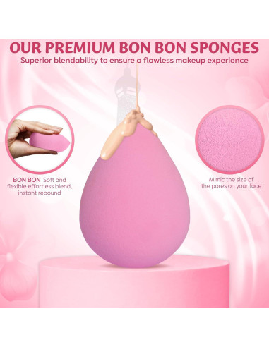 Set de 6 Esponjas de Maquillaje Nameless Niche - Veganas y Suaves