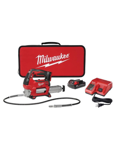 Pistola de Grasa Inalámbrica Milwaukee M18 2 Velocidades 689 Bar