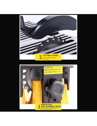 Sierra de Mesa Mini CNCEST 100mm 90W para Corte de Madera y Vidrio