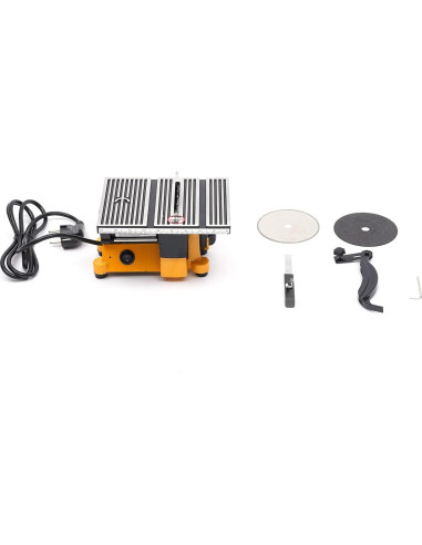 Sierra de Mesa Mini CNCEST 100mm 90W para Corte de Madera y Vidrio