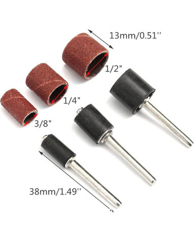 Kit de Lijado Dremel FLXDirect 132 Piezas - 120 Mangas y 12 Mandriles