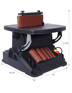 Lijadora de Eje Oscilante y Banda Quvapsiy 500W 2 en 1 2
