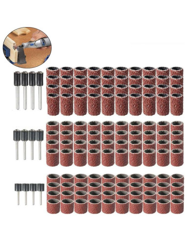 Kit de Lijado Dremel FLXDirect 132 Piezas - 120 Mangas y 12 Mandriles