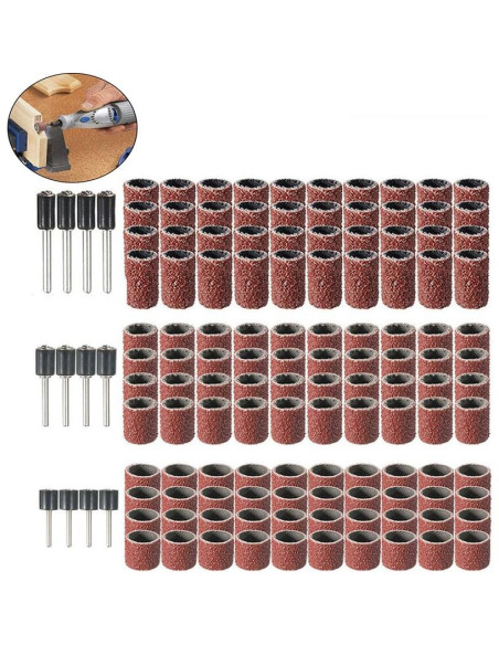 Kit de Lijado Dremel FLXDirect 132 Piezas - 120 Mangas y 12 Mandriles