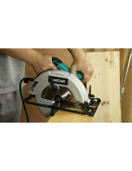 Sierra Circular Eléctrica FastCraft 13A 5800 RPM + 3 Cuchillas