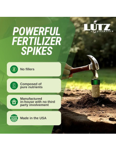 Picos de Fertilizante Lutz 40 Piezas 8-10-10 para Árboles 2