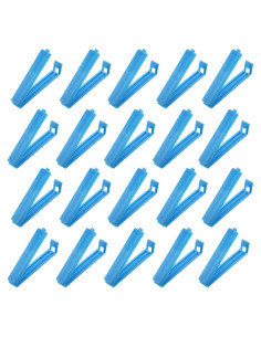 Clips de Sellado Reutilizables PATIKIL 8.9 cm Azul - Paquete de 20