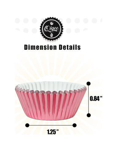 Forros para Cupcakes Qiqee 150pcs Mini Oro-Plata-Rosa
