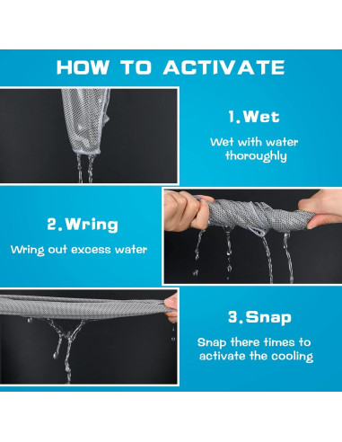 Toallas Refrescantes Bencailor 4 Piezas UPF 50 para Deporte