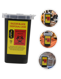 8 Contenedores de Desecho de Cuchillas FOMIYES 15.5x9.5cm 2
