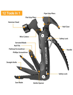 Martillo Multi Herramienta 12 en 1 Fodiyaer Personalizado 2