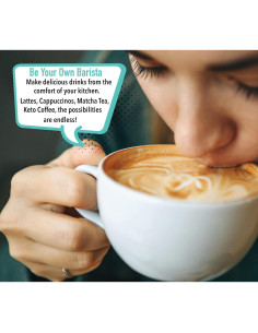 Batidor Eléctrico de Leche Elementi - 28 cm - Púrpura 2