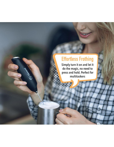 Batidor Eléctrico de Leche Elementi - 28 cm - Púrpura