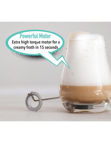 Batidor Eléctrico de Leche Elementi - 28 cm - Púrpura