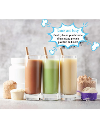 Batidor Eléctrico de Leche Elementi - 28 cm - Púrpura