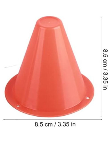 Conos de Entrenamiento de Fútbol Estink 10 Piezas Naranja 8.5 cm