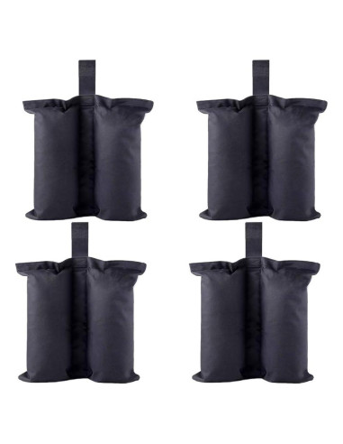Bolsas de peso para toldo CACTIYE, paquete de 4, negro