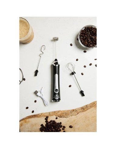 Batidor de Mano Eléctrico Mix Maxen No. 3, 3 Velocidades, Negro