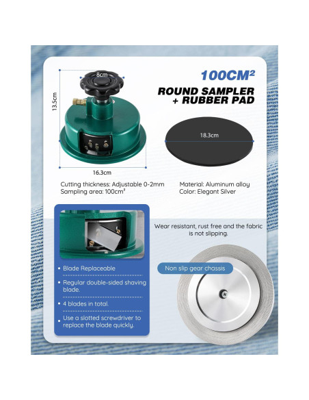 Balanza Electrónica de Tela NEWTRY 1000g/0.01g con Muestreador