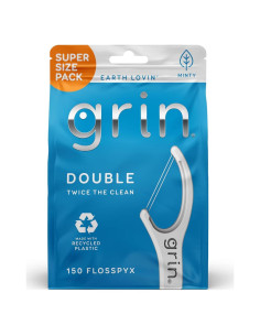 Hilo Dental Grin 150 Piezas Sabor Menta Plástico Reciclado